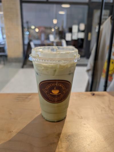Simply Fall Iced Matcha