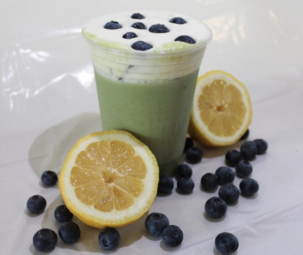 Blue Bird Matcha Latte